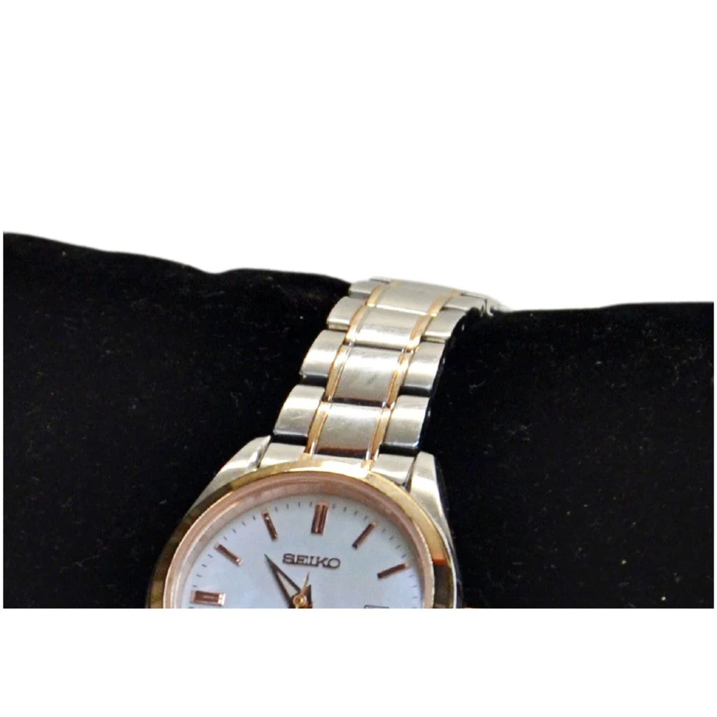Seiko Women's Dress Watch SUR634P1 - Rose Gold/Silver/White - Image 3