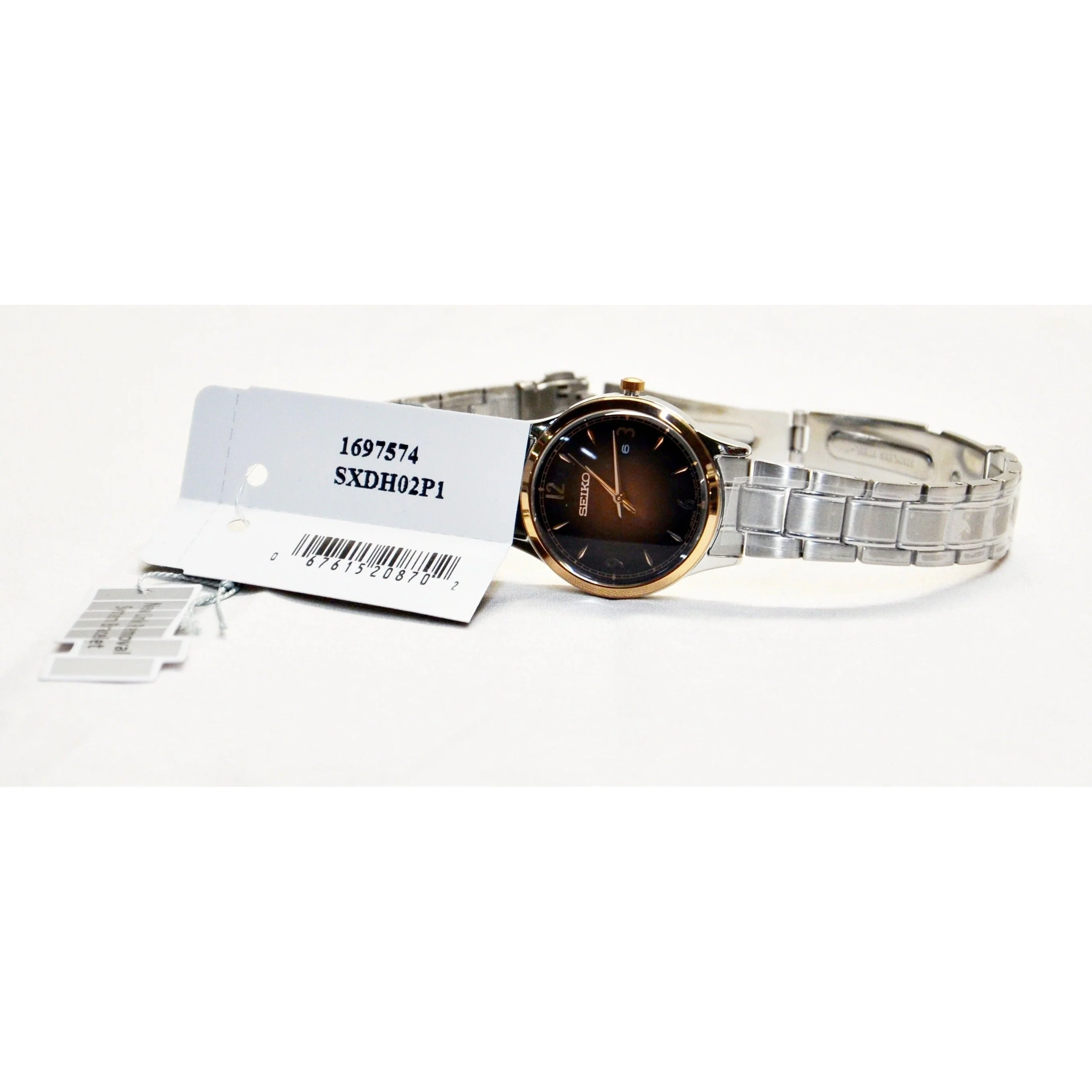 Seiko Women's Quartz Watch with Stainless Steel Strap, SXDH02P1 - Silver - Image 3