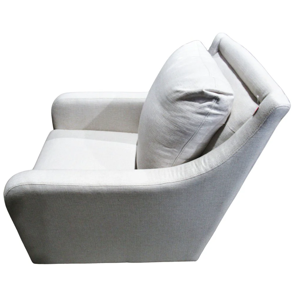 Sidney II Grey Fabric Accent Chair - Image 3