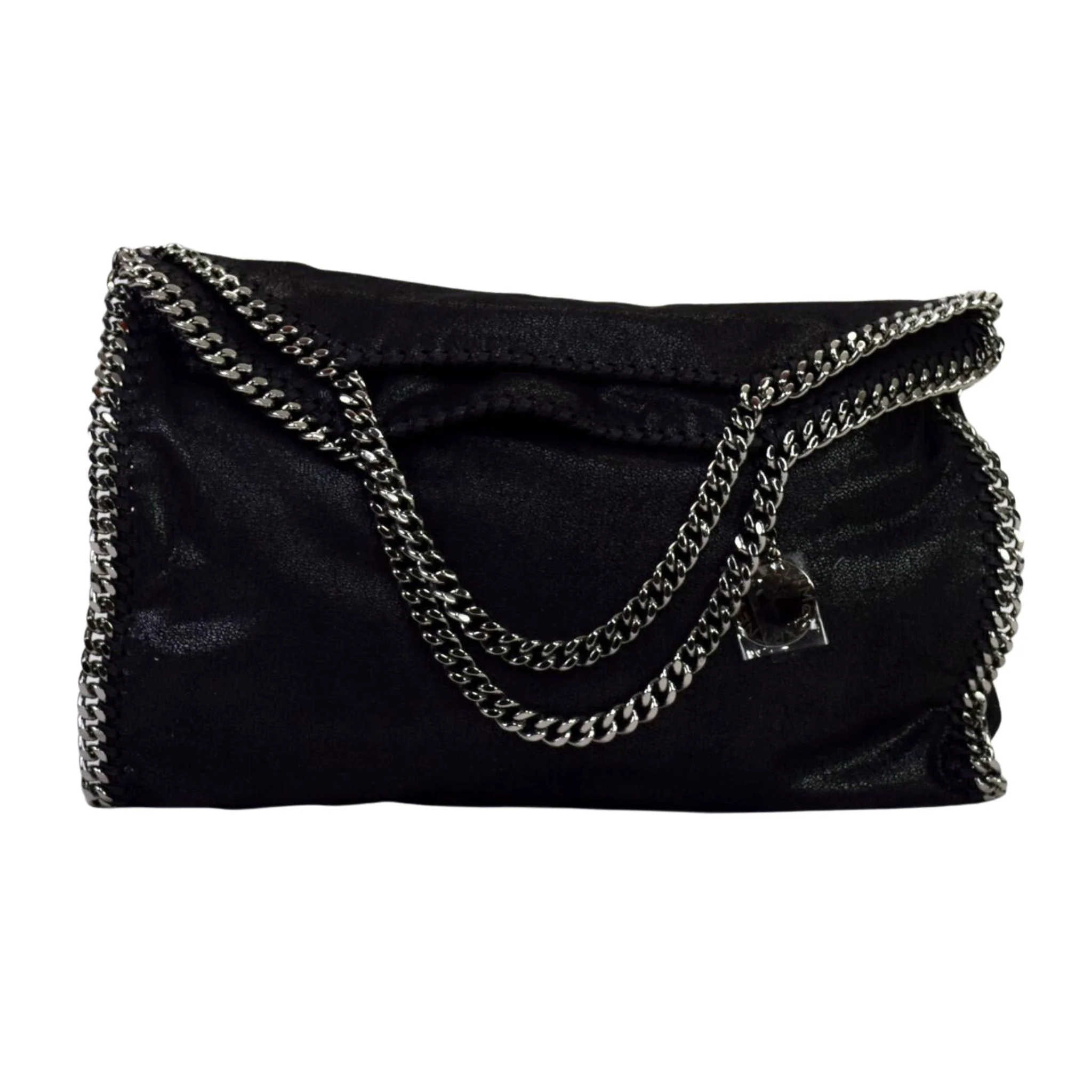 Stella McCartney 3-Chain Falabella Fold Over Tote Black - Image 5