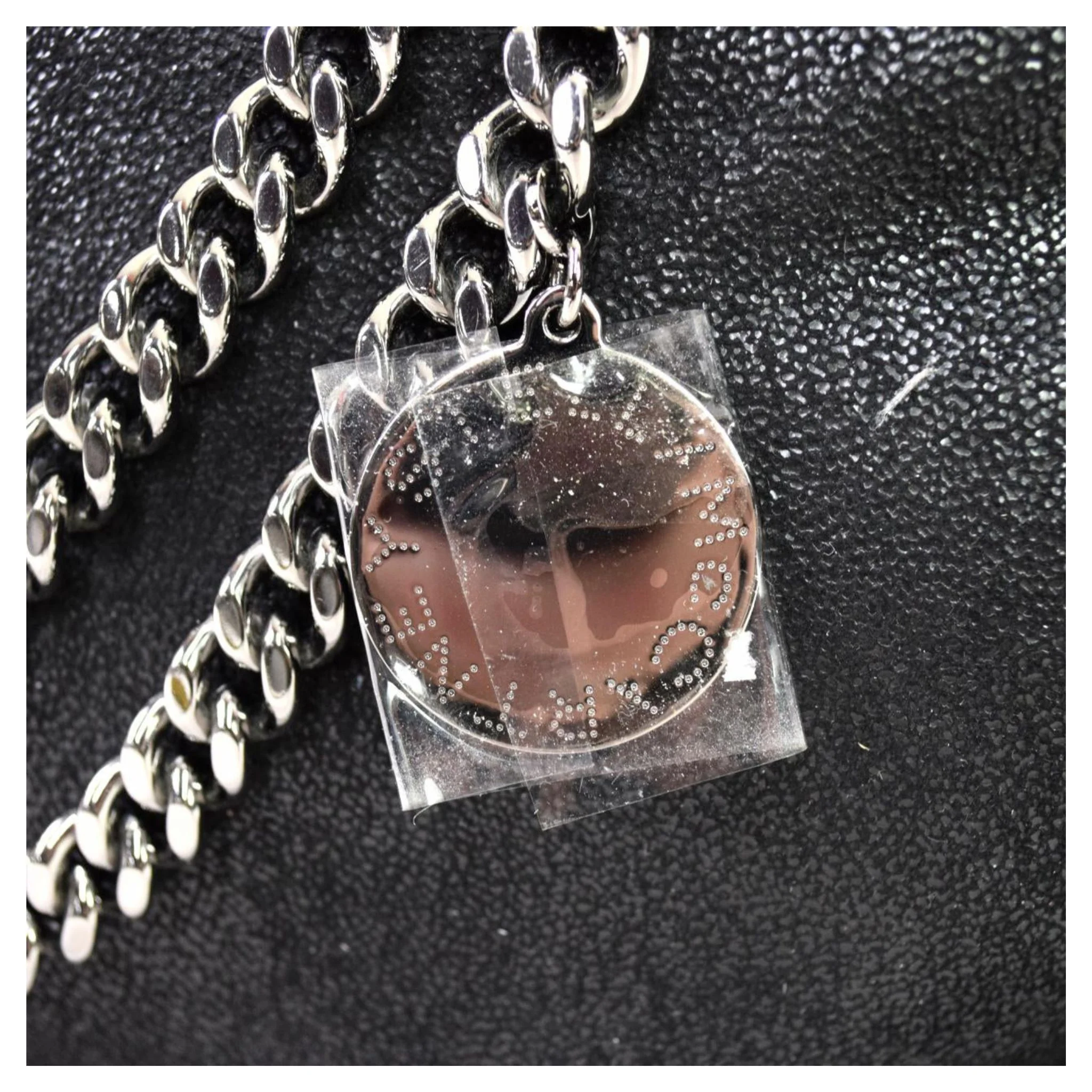 Stella McCartney 3-Chain Falabella Fold Over Tote Black - Image 6