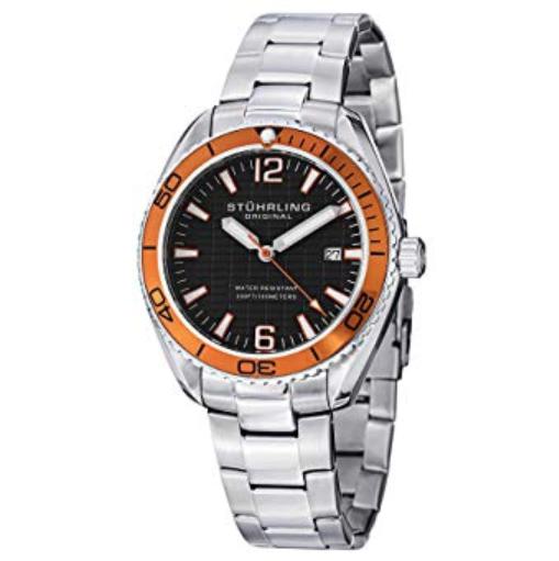 Stuhrling Original Men's 515.04 Aquadiver Regatta Endeavor Swiss Watch
