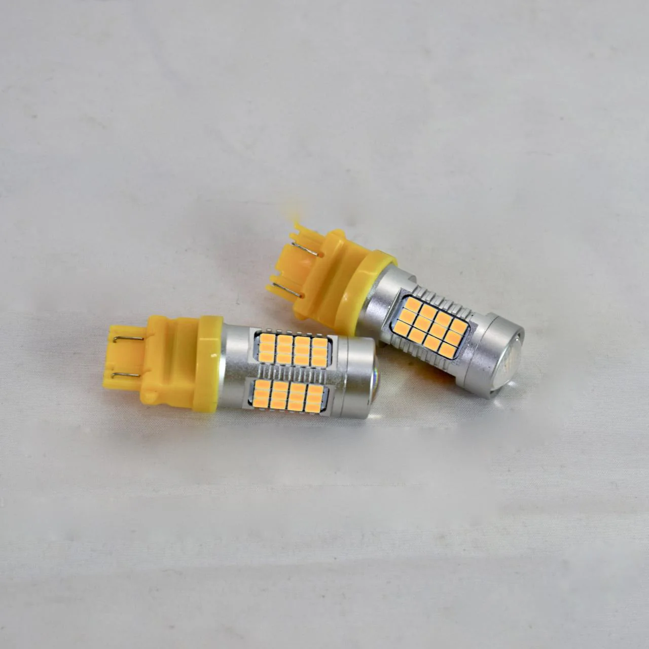 Super Bright LED 3157 Amber Turn Signal Bulbs - Image 3