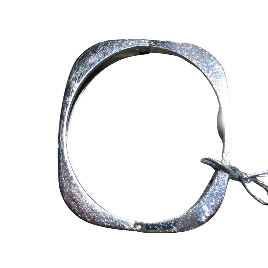 Swarovski Square Bangle Bracelet Black/Silver - Image 6