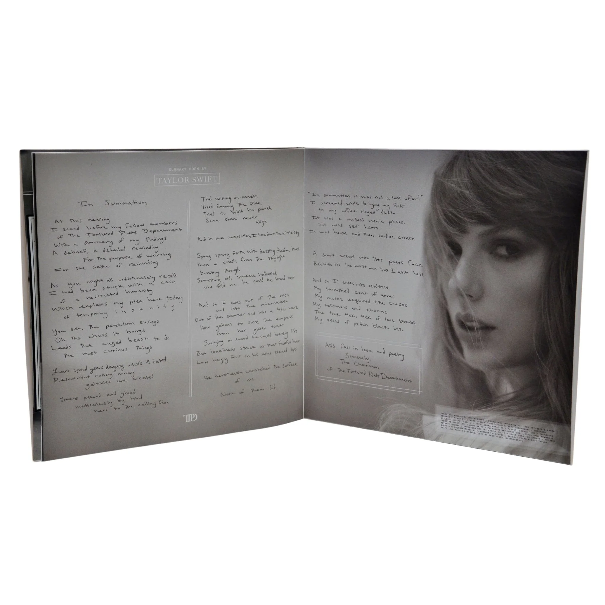 Taylor Swift - The Tortured Poets Department (Ghosted White 2 LP) (Vinyl) - Image 3
