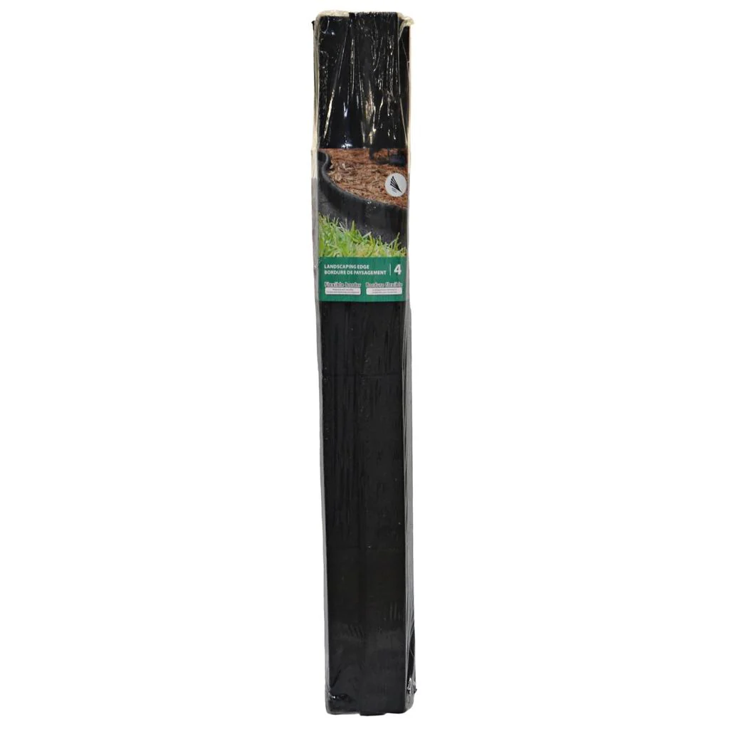 Technoflex Landscape Edging 4 Ft Pack of 4 in Black
