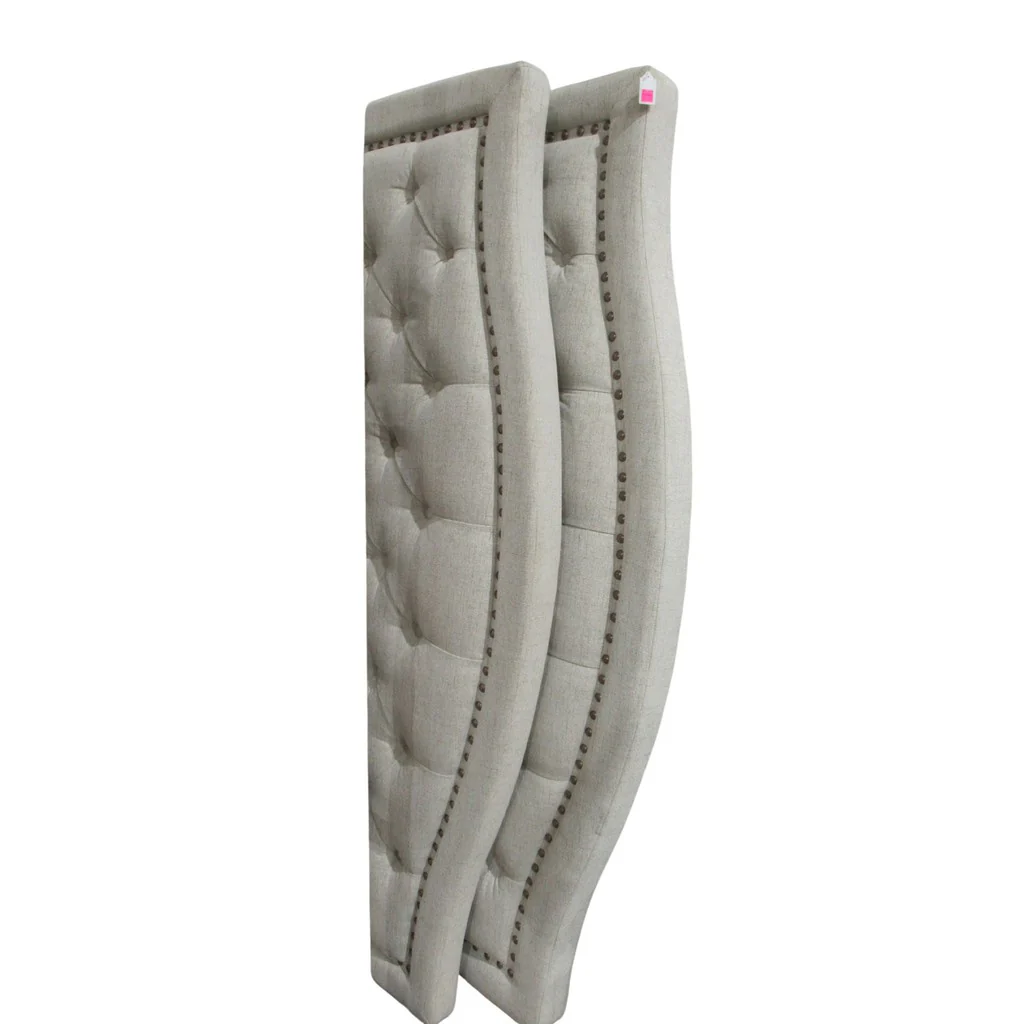 Thomasville Queen Upholstered Head and Footboards - Image 3