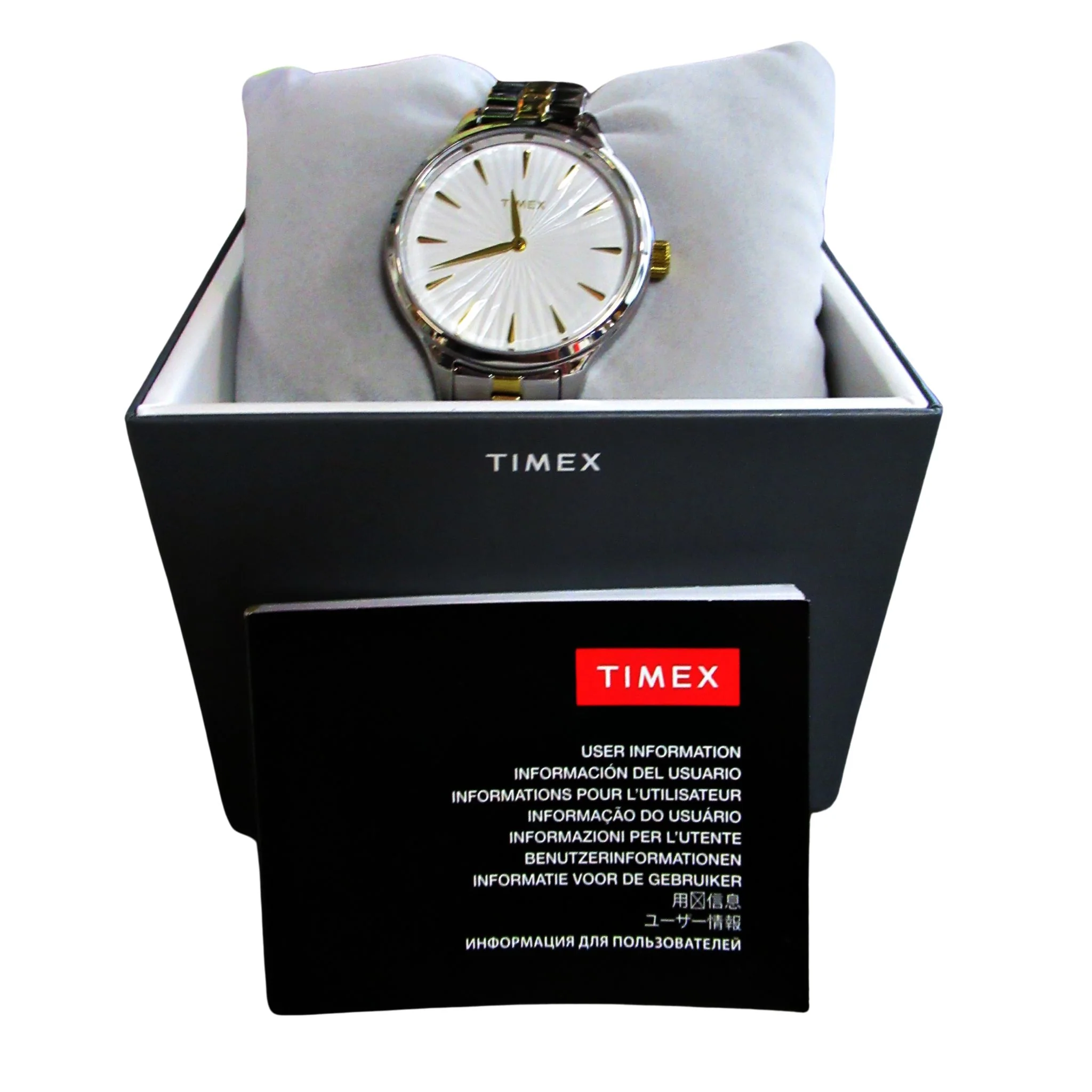 Timex Peyton Women's Watch Silver Two Tone TW2V06500VQ - Image 5