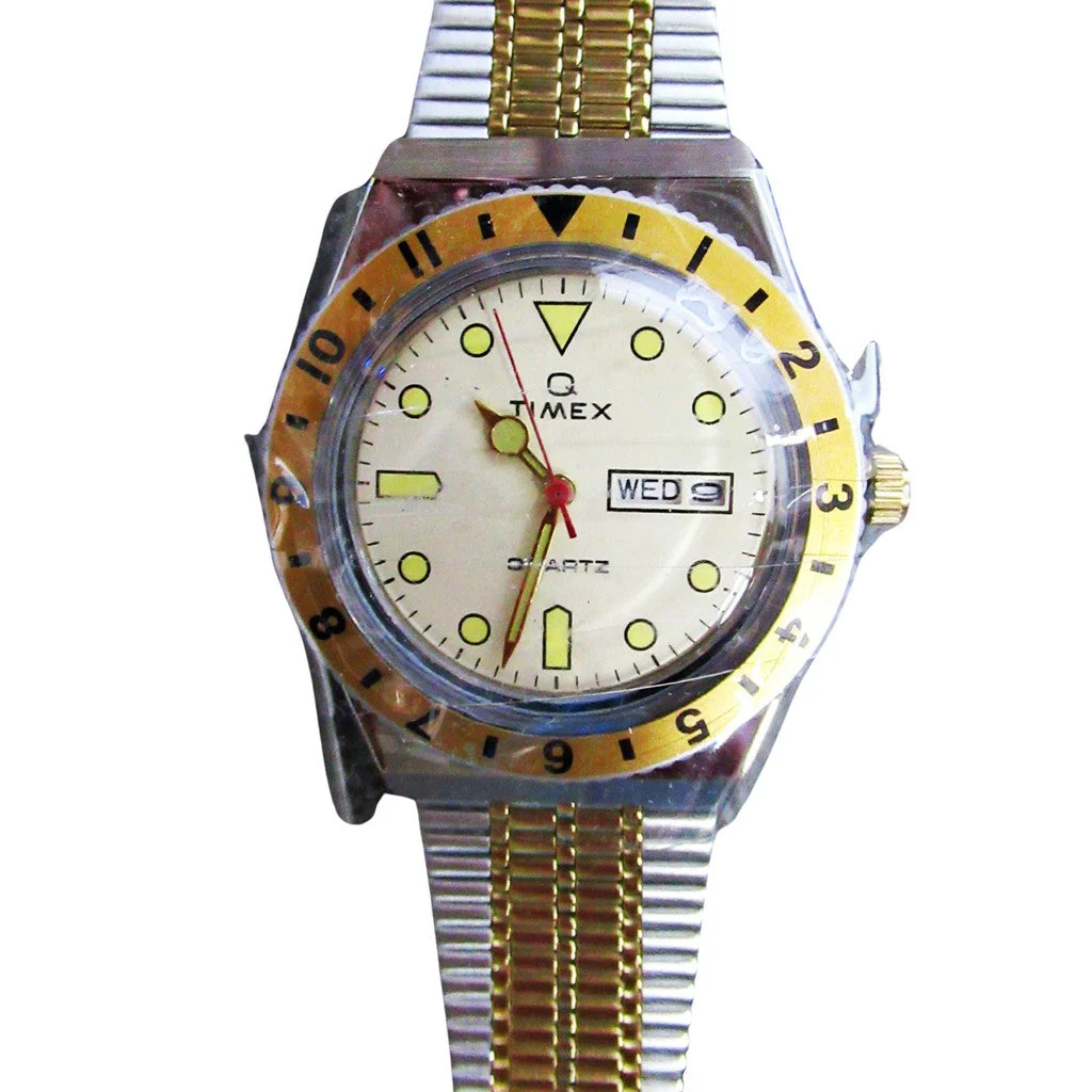 Timex Q Reissue Men's Champagne Dial TW2V18600V3 Watch