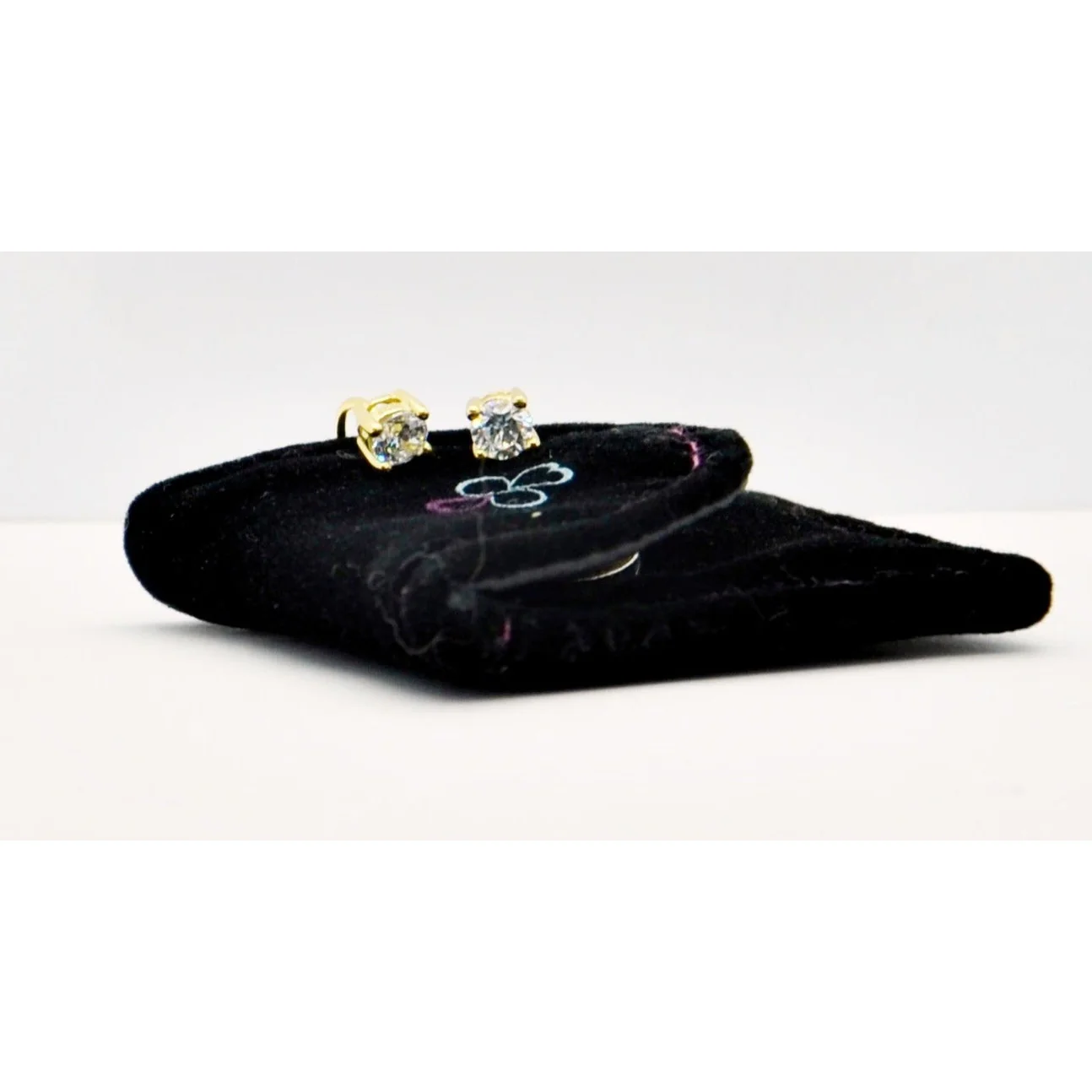 Bling Jewelry Tiny Minimalist Mini CZ Solitaire Threader Cartilage Stud Earrings - Image 4