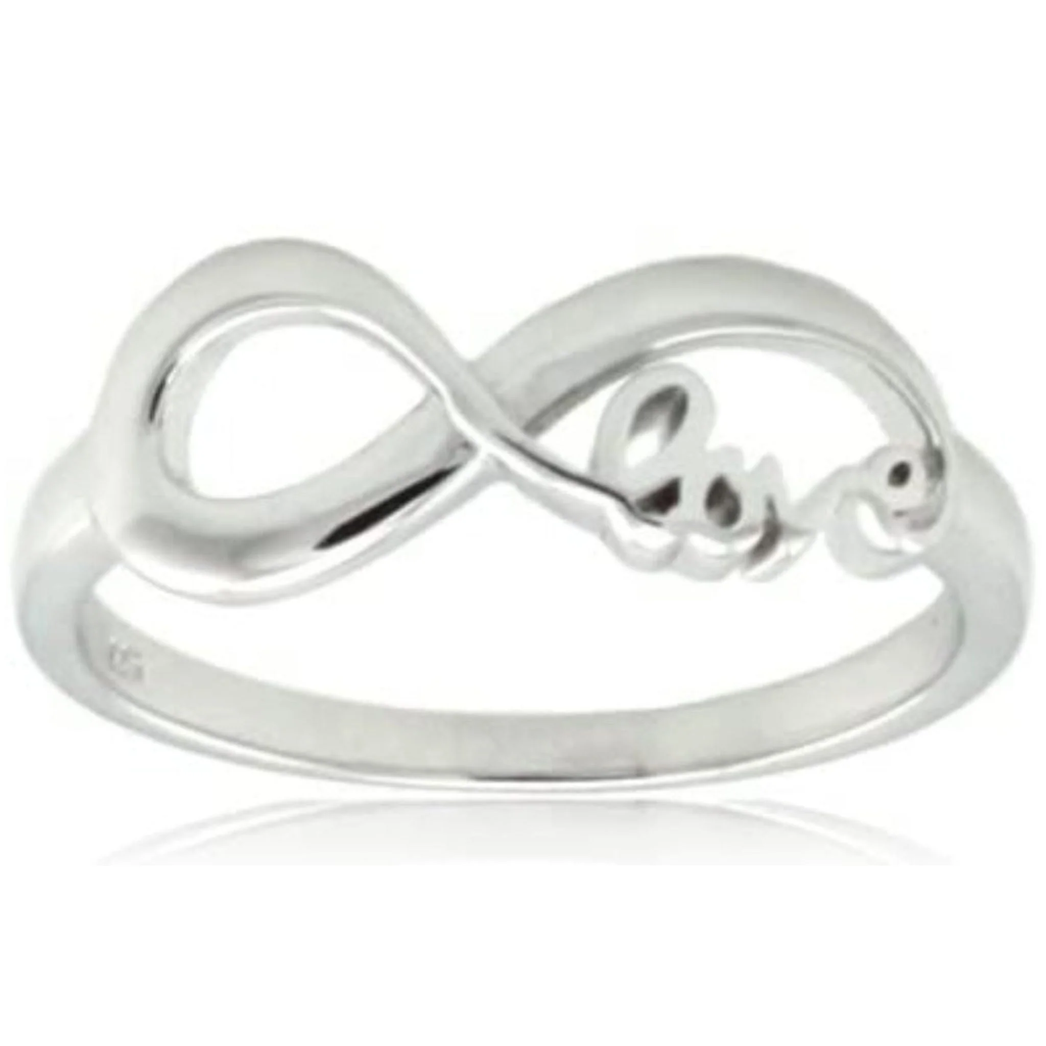Tioneer High Polish Classic Infinity Band Ring - Size 8