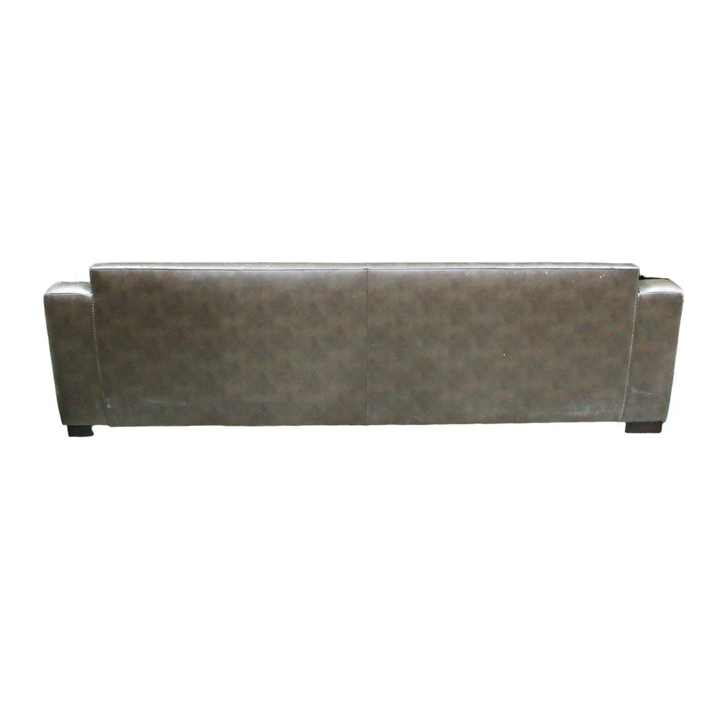 Top Grain Leather Sofa Brown - Image 2