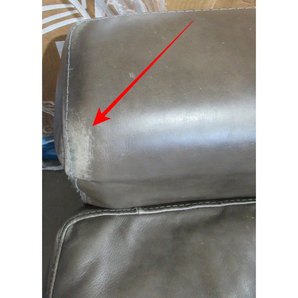 Top Grain Leather Sofa Brown - Image 4