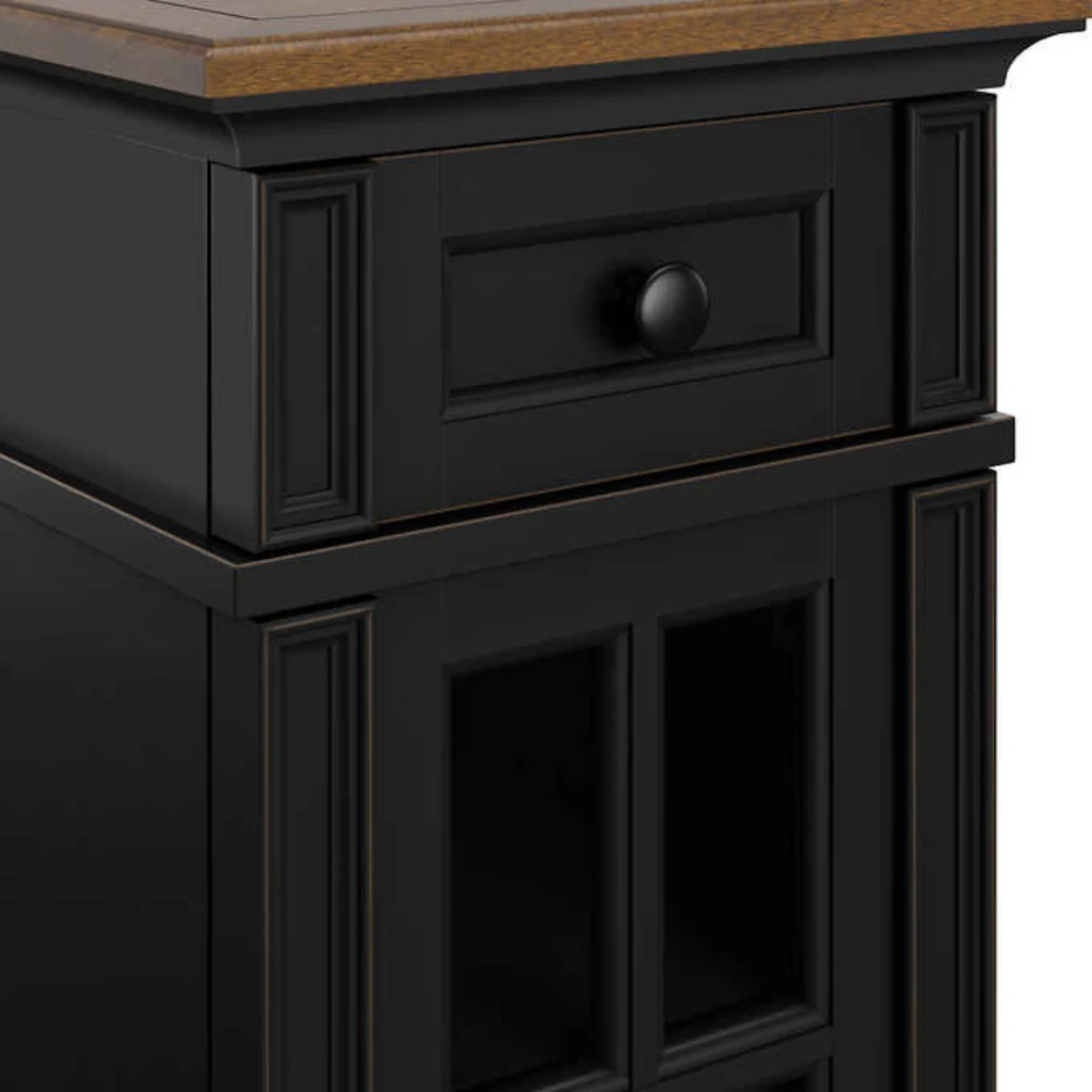 Tresanti Nathaniel Side Table with Power Black - Image 2