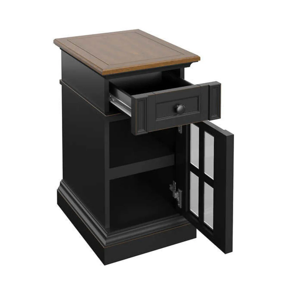 Tresanti Nathaniel Side Table with Power Black - Image 4