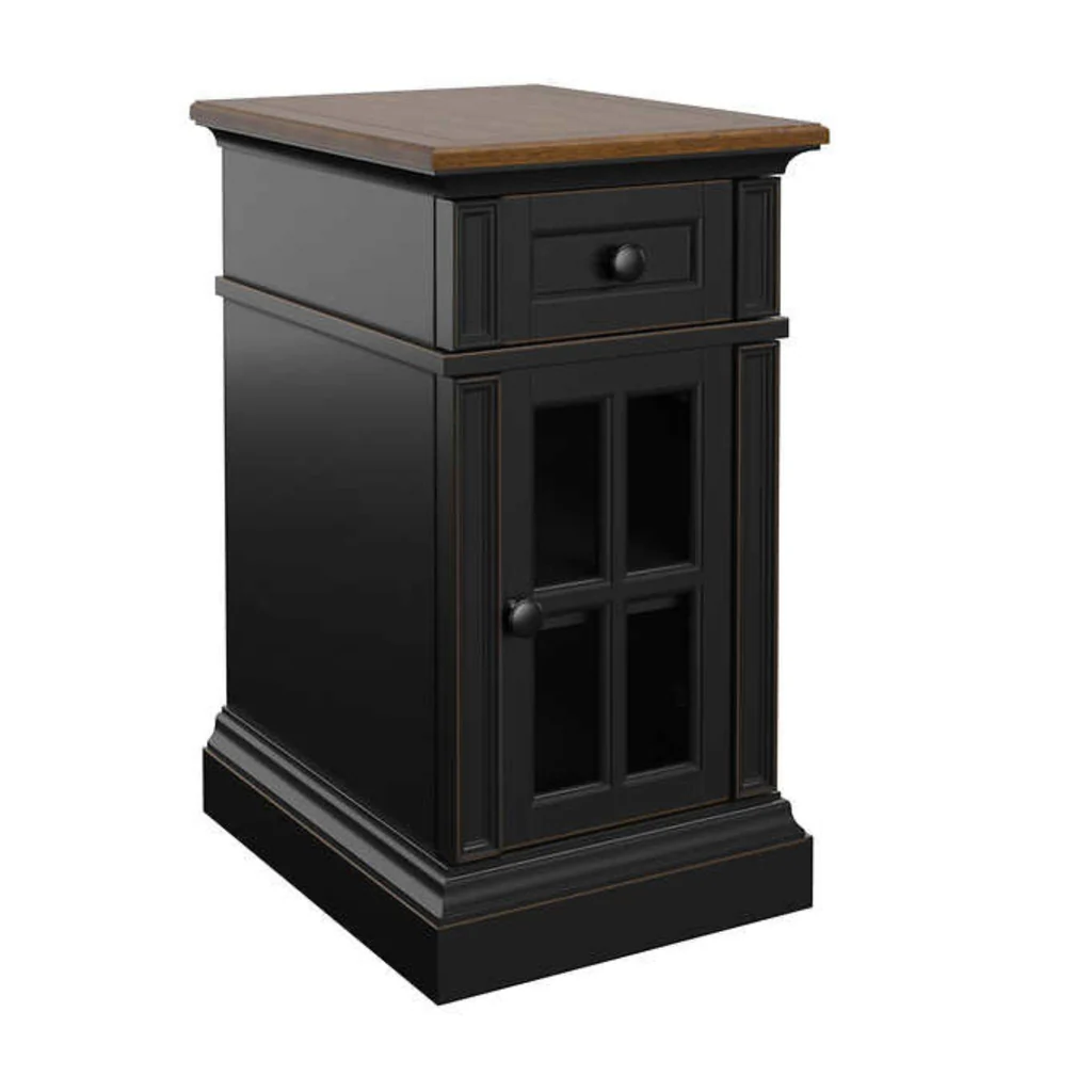 Tresanti Nathaniel Side Table with Power Black - Image 5