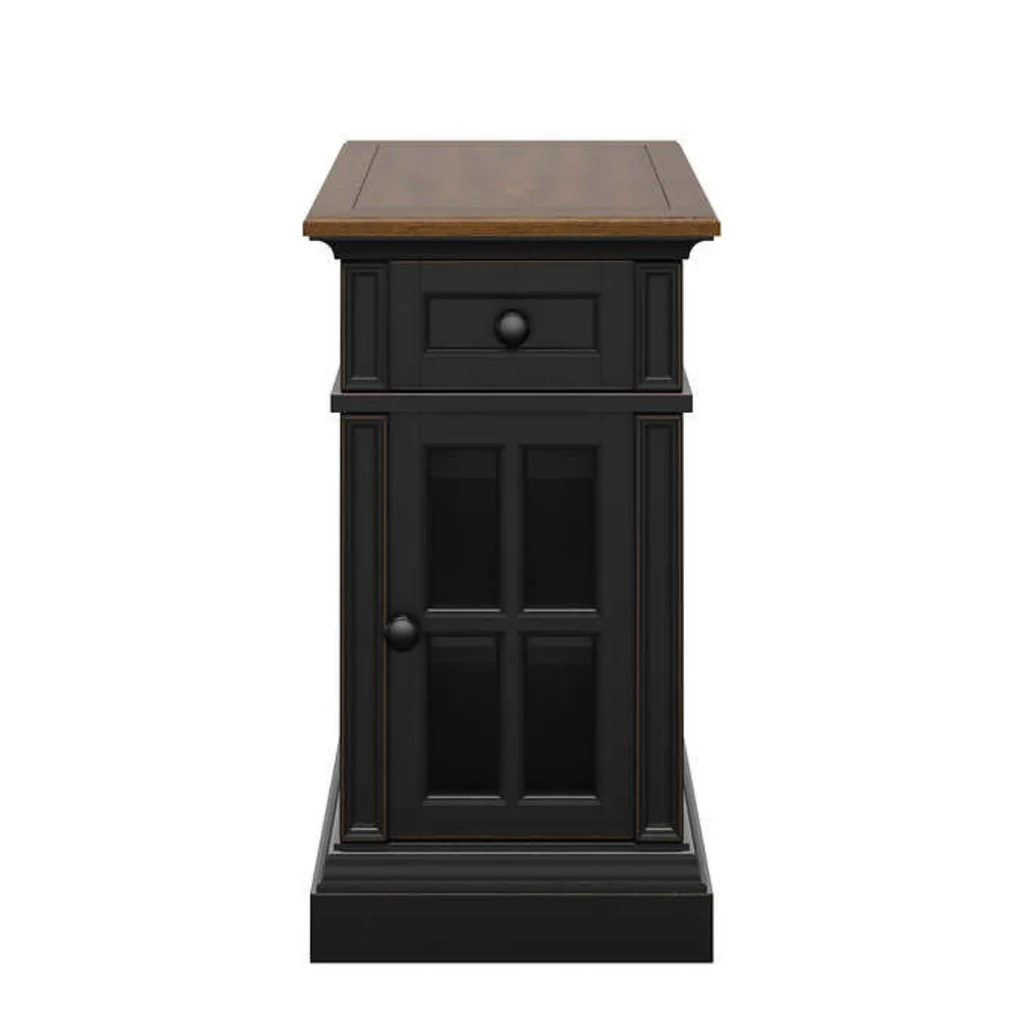 Tresanti Nathaniel Side Table with Power Black - Image 6