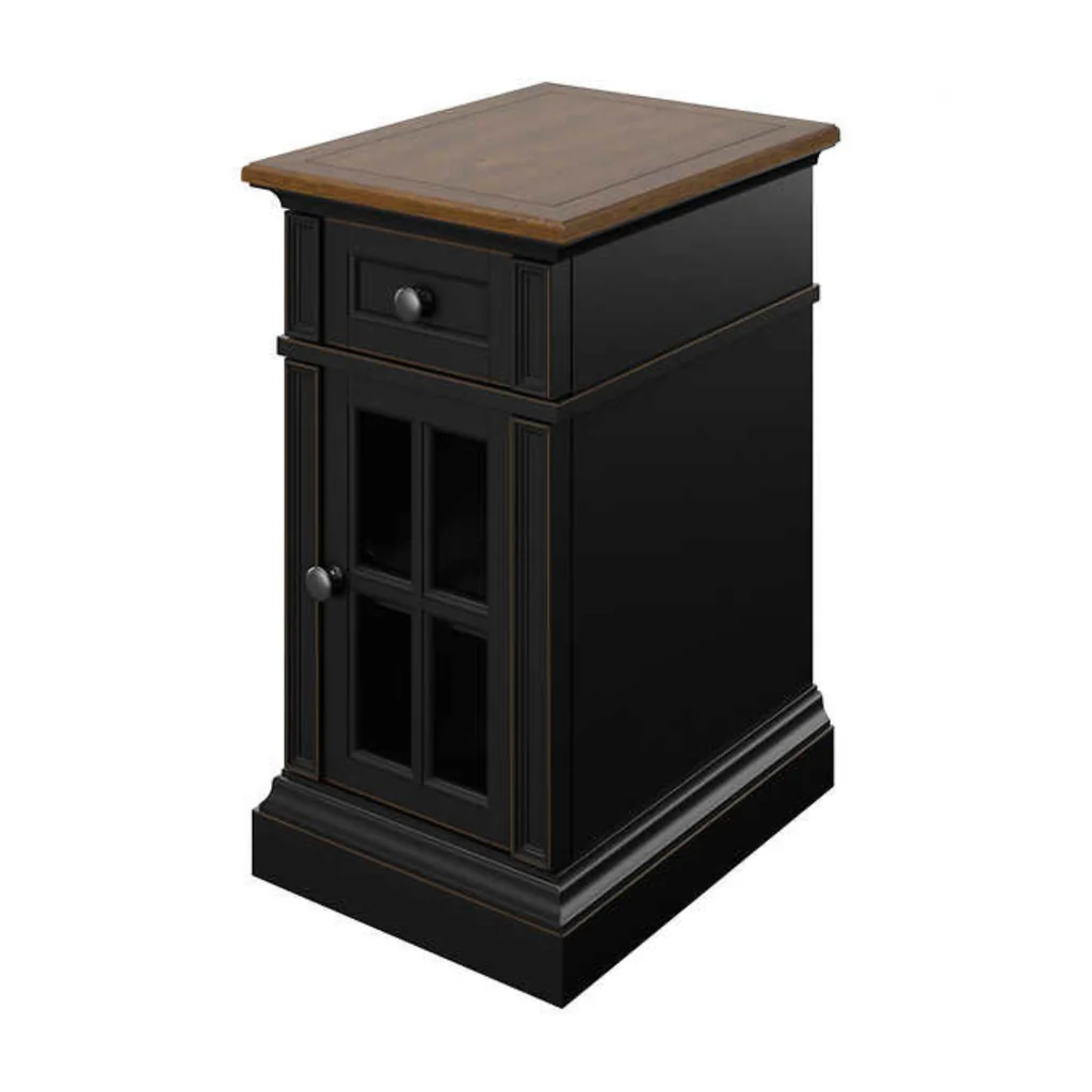 Tresanti Nathaniel Side Table with Power Black - Image 7