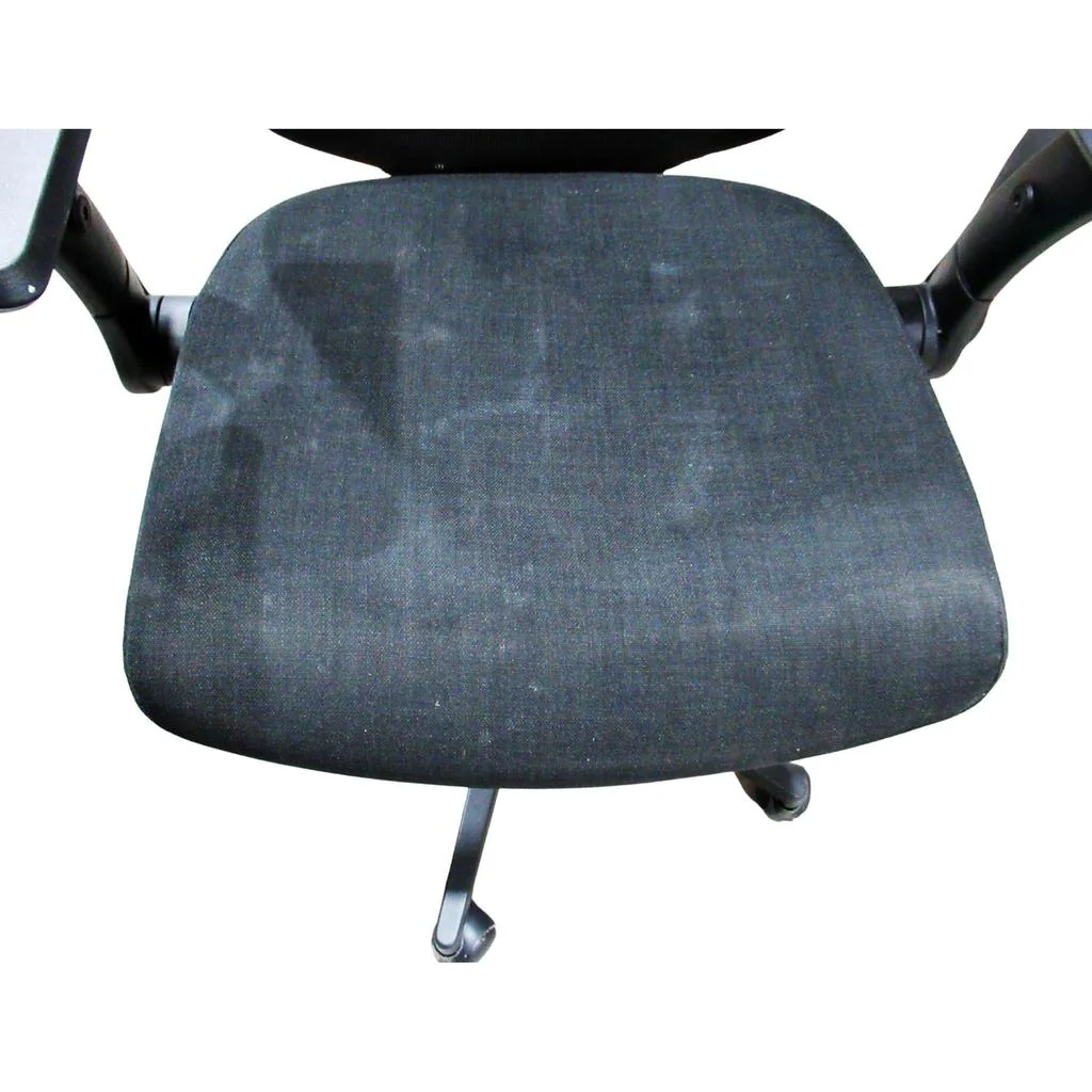 True Innovations Black Mesh Chair with Flip Back Arms - Image 6