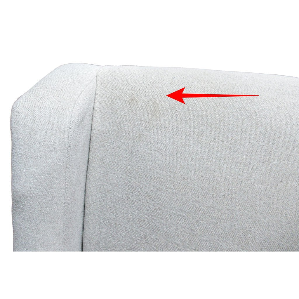 True Innovations Fabric Accent Chair Studded Cream - Image 7