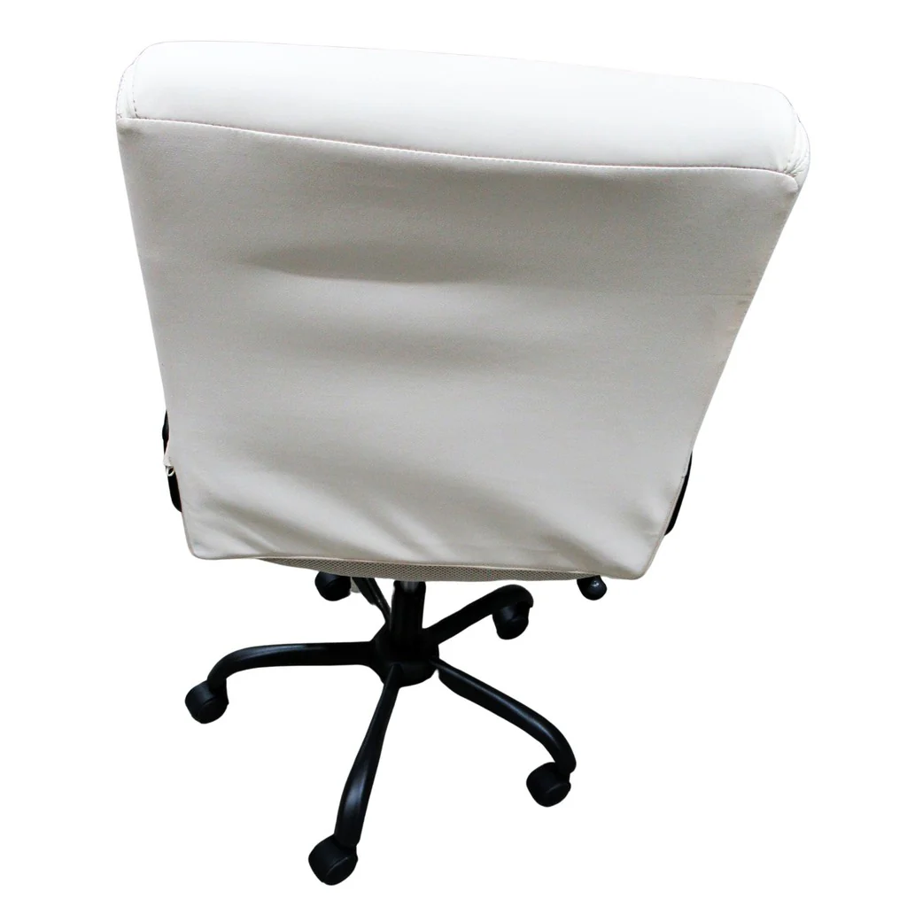 True Innovations Mid-Back Manager Office Chair White - Image 3