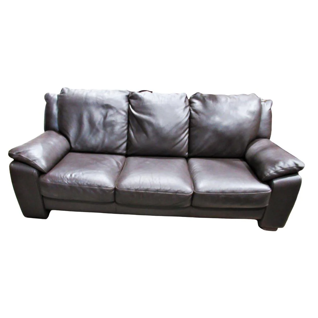 Unbranded Leather Sofa and Loveseat Brown