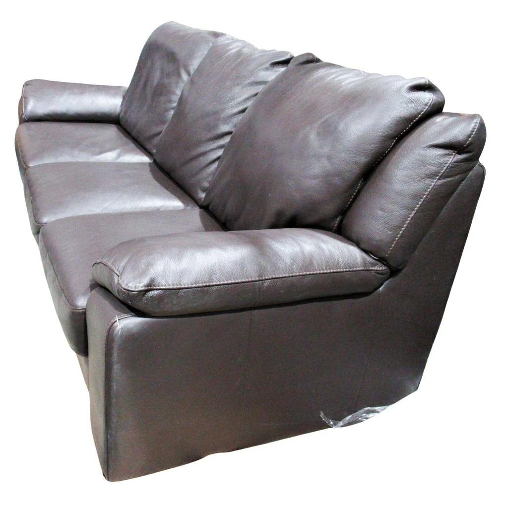 Unbranded Leather Sofa and Loveseat Brown - Image 3