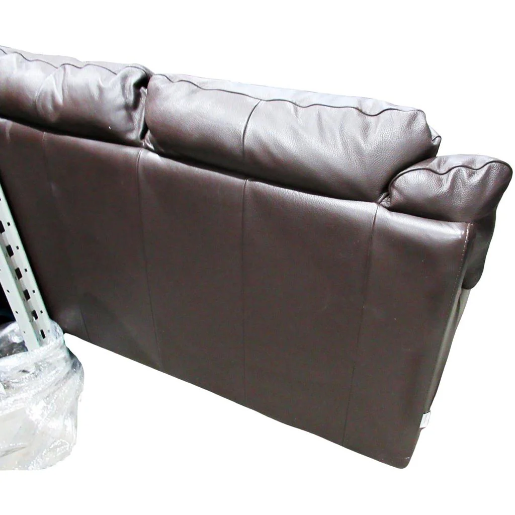 Unbranded Leather Sofa and Loveseat Brown - Image 4