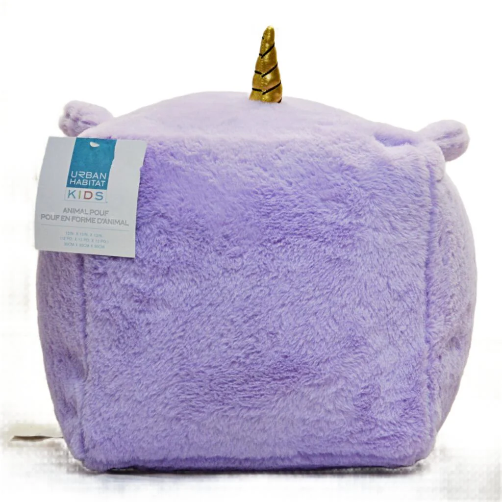 Urban Habitat Kids Cube Pouf - Purple Unicorn - Image 5
