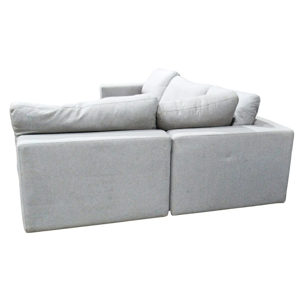 Urban Lounge 5-piece Fabric Sectional Light Grey - Image 4