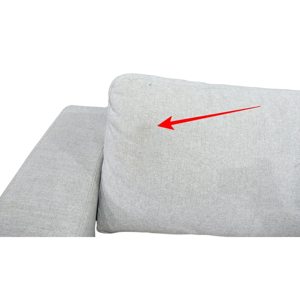 Urban Lounge 5-piece Fabric Sectional Light Grey - Image 9