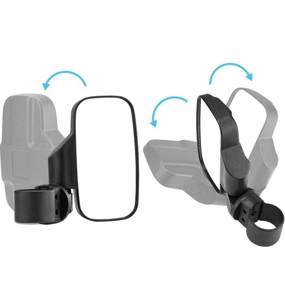 UTV 360° Adjustable Mirrors, 1.75"-2" Black - Image 5