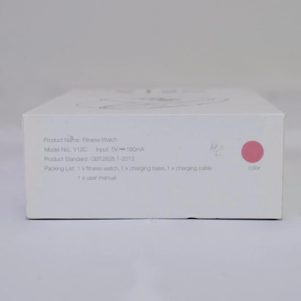 V12C Pink/ Silver Smart Watch - Image 7
