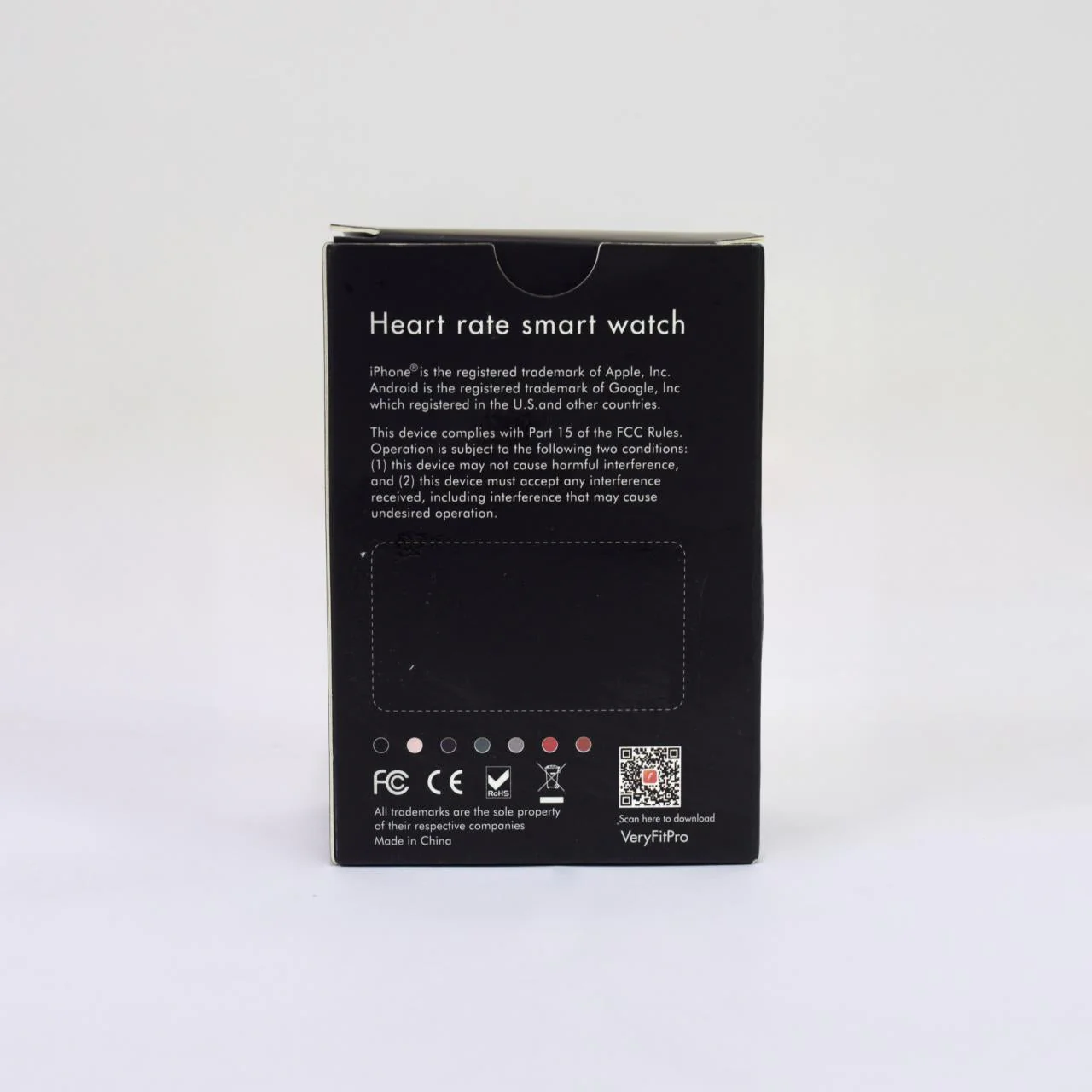 VeryFitPro ID205L Black Smart Watch - Image 3