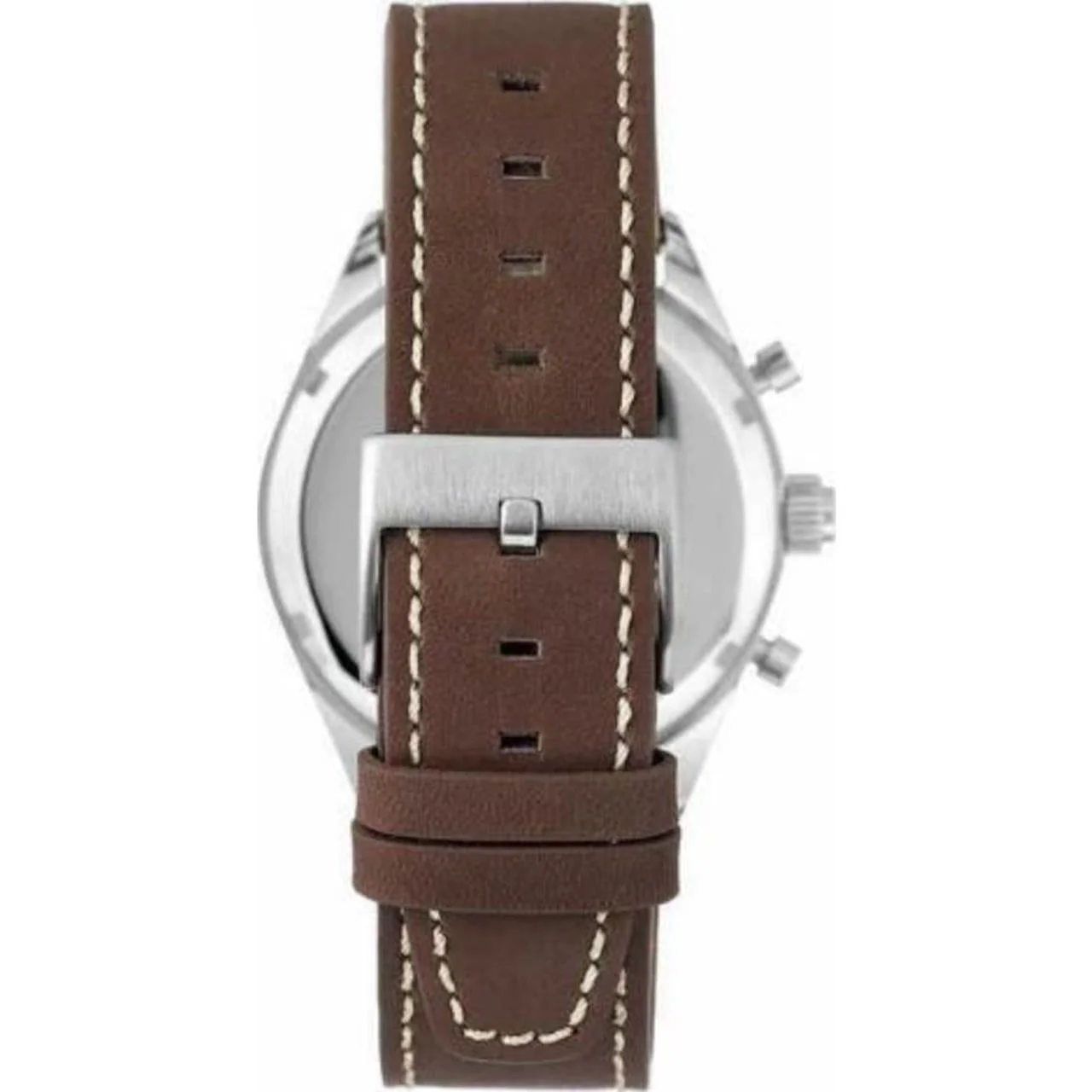 Vince Camuto Mens Watch - Black Dial - Brown Leather Strap - Image 4