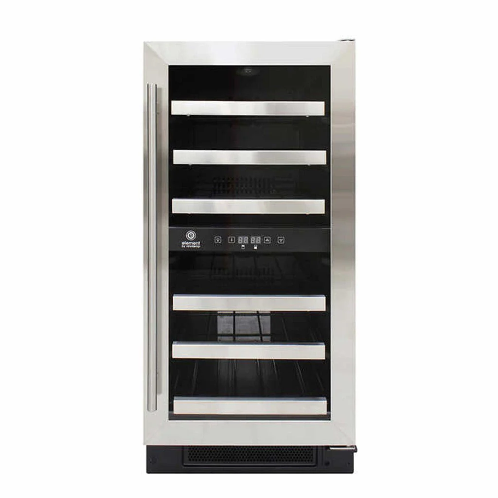 Vinotemp 28-Bottle Wine Cooler w/Dual Zone Cooler Touch Screen Controls EL-WCU113-03