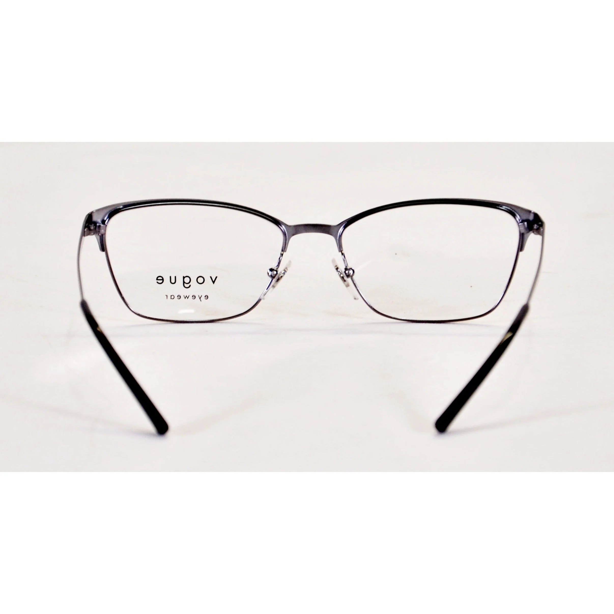 Vogue Women's 3989 Eyeglasses - Two-tone Shiny Black and Silver - Image 3