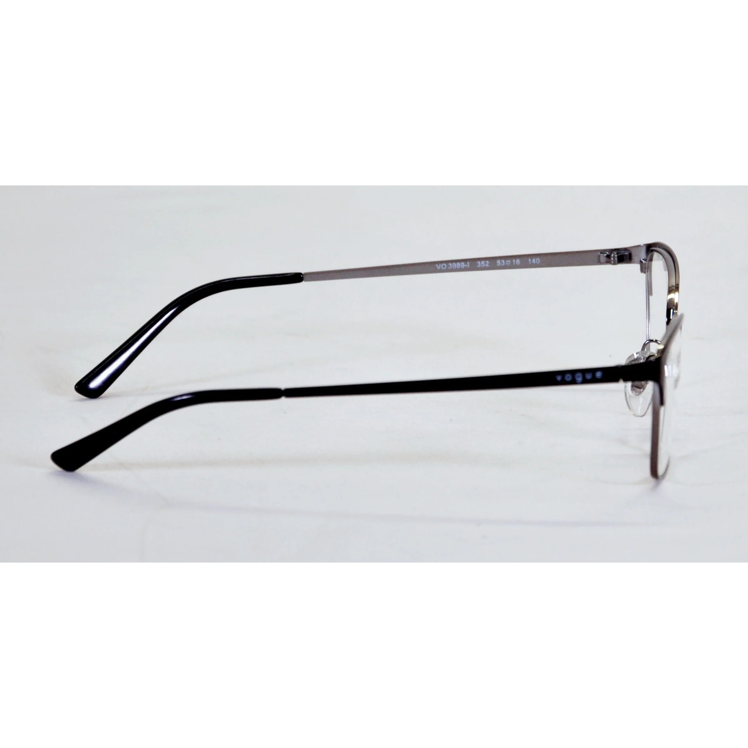 Vogue Women's 3989 Eyeglasses - Two-tone Shiny Black and Silver - Image 4
