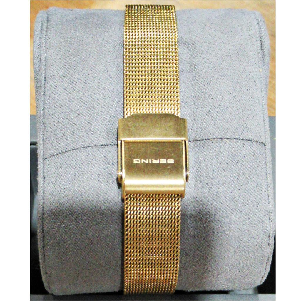 Bering Women's 11022-334 Gold Mesh Bracelet w/ White Dial Watch - Image 4