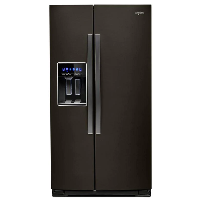 Whirlpool 36" Wide Side-by-Side Refrigerator - 28 cu. ft. Black WRS588FIHV SN HRB0718651