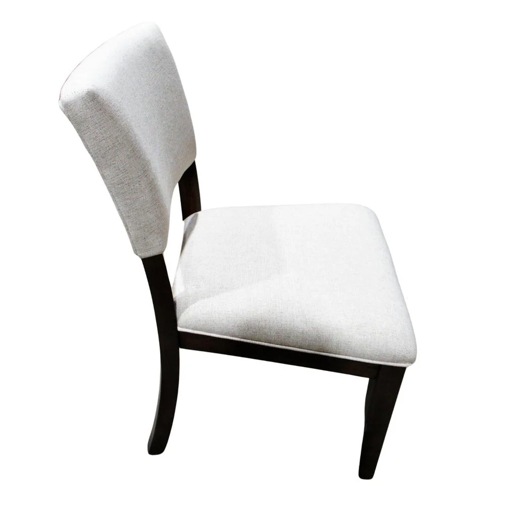 Wilde Upholstered Dining Chairs 2 Pack Beige - Image 3