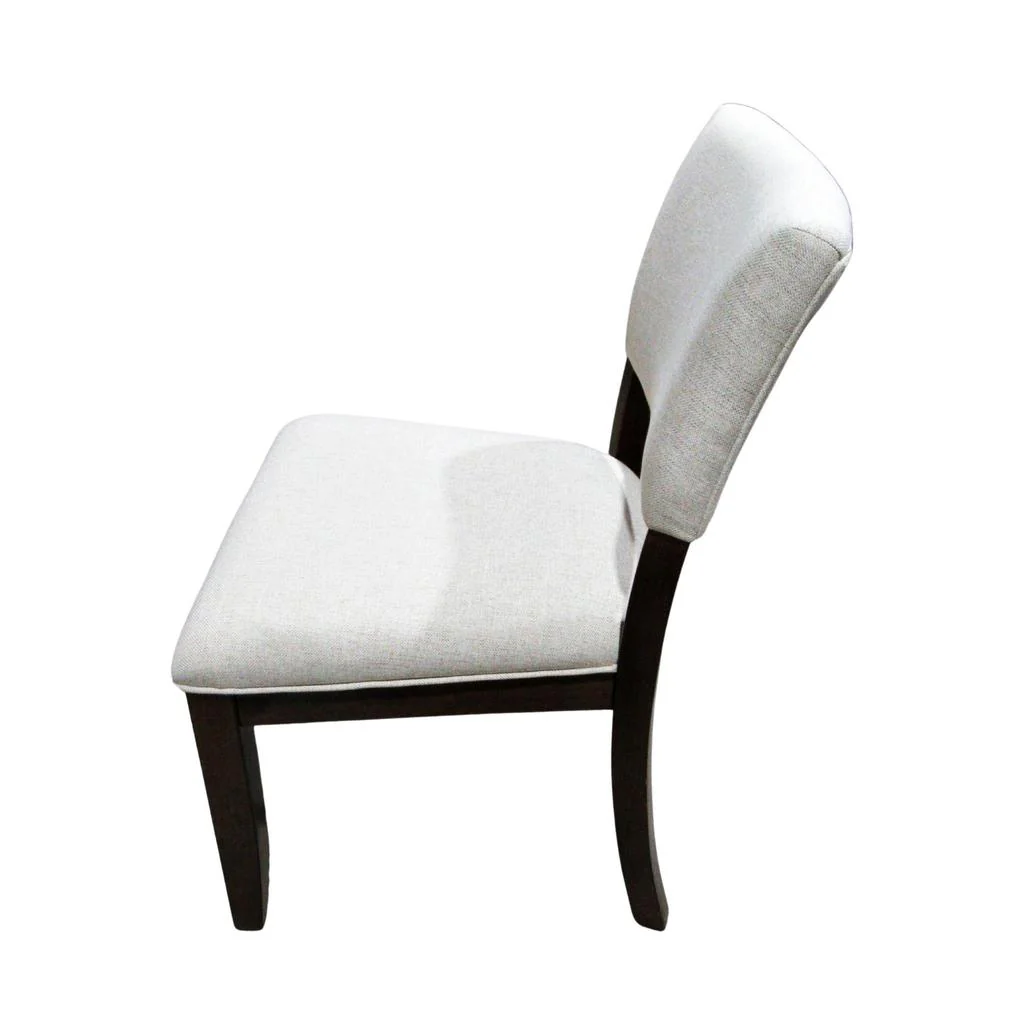 Wilde Upholstered Dining Chairs 2 Pack Beige - Image 4