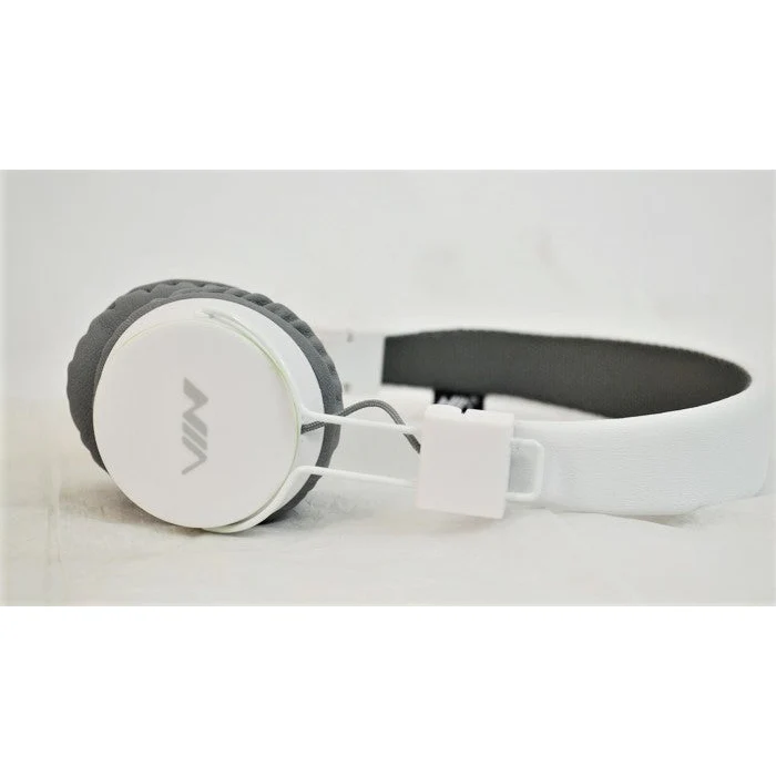 NIA X3 Wireless Bluetooth Portable Headphones White - Image 4
