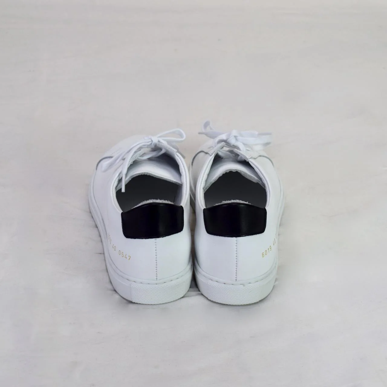 Woman by COMMON PROJECTS Retro Low Leather Sneakers White/Black 10 - Image 6